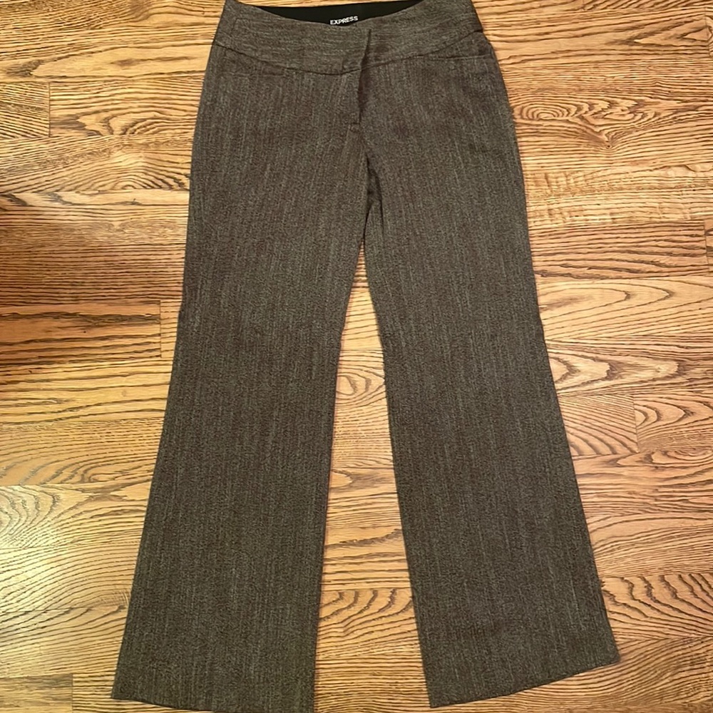 Express editor print wide leg pant